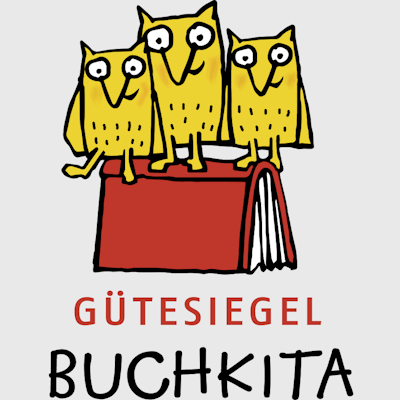 Kita Kükennest - Logo Gütesiegel Buchkindergarten