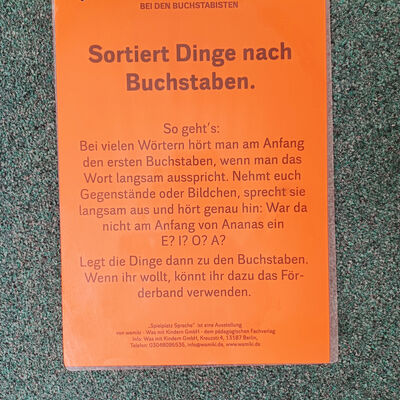 Bild vergr&ouml;&szlig;ern: WAMIKI - Anleitung - sortiert Dinge nach Buchstaben