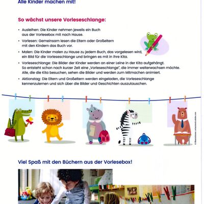 Bild vergr&ouml;&szlig;ern: Flyer der Stiftung Lesen und MBJS